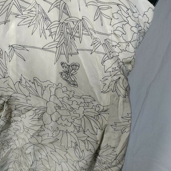 Fumblin foe womens M silk one shoulder tank flower - Picture 8 of 8